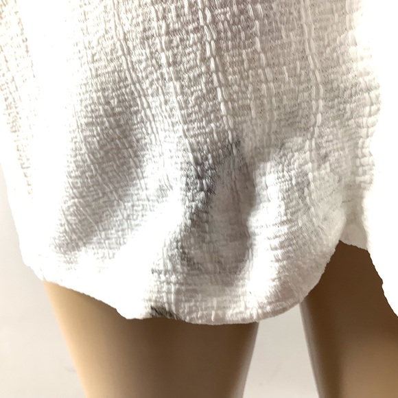 Frye Shirt Women Size XL White Short Sleeve Blouse Top Shirt Casual Top READ - Picture 2 of 14